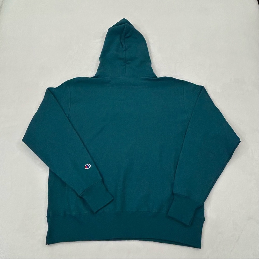 Champion Life Reverse Weave Teal Heavyweight Pullover Hoodie Sweatshirt Men’s L - Picture 8 of 12